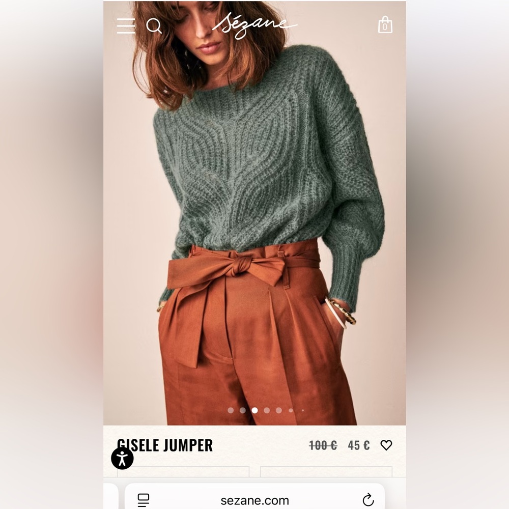 Sézane Green Jumper